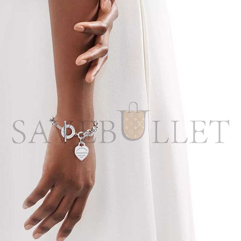 TIFFANY HEART TAG TOGGLE BRACELET IN SILVER 31406463